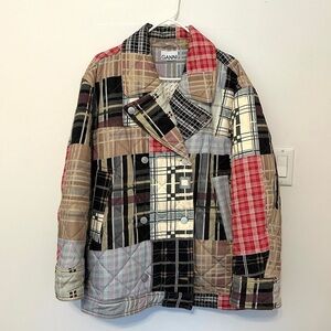 Ganni Oversized Patchwork Jacket